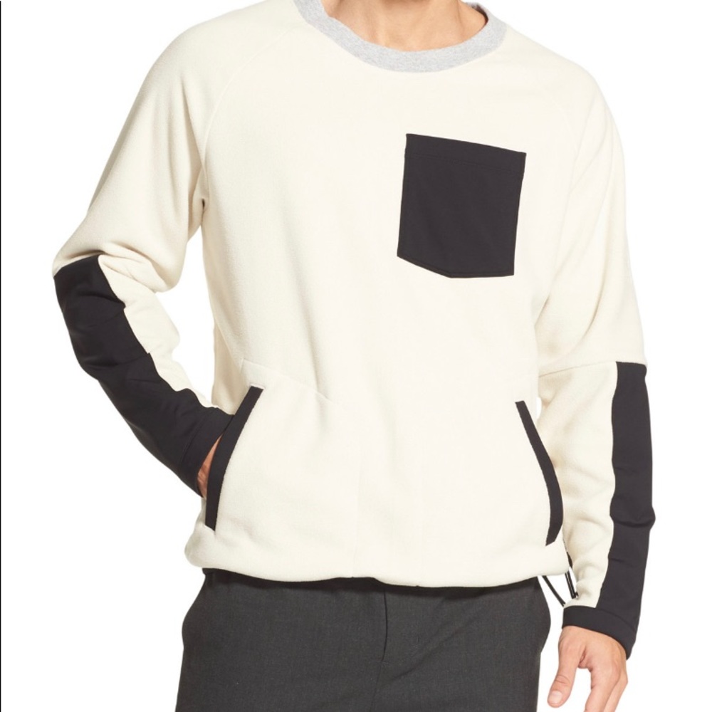 DKNY Men’s Colorblocked Fleece Sweater